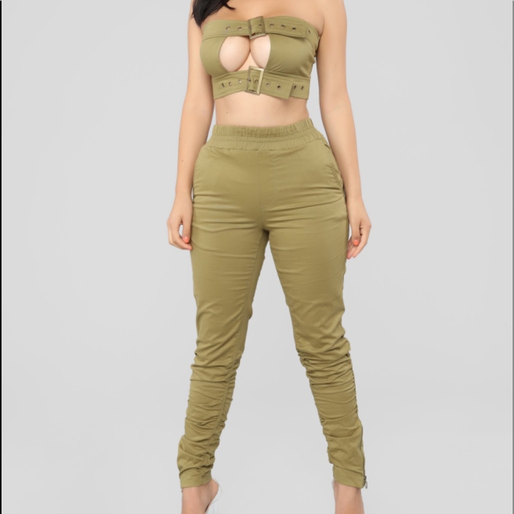 Olive two piece